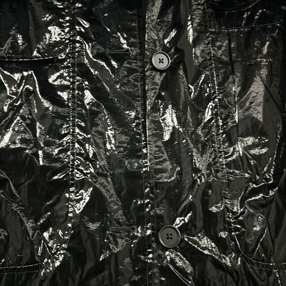 Alo yoga Metallic Break Line Trench black size XS - Picture 6 of 13